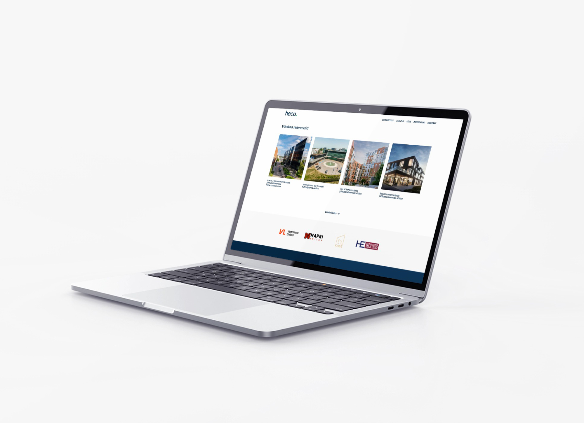 Heco ehitus veebileht desktopis